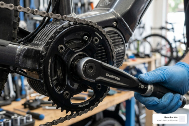 e-bike chainring bolt tightening